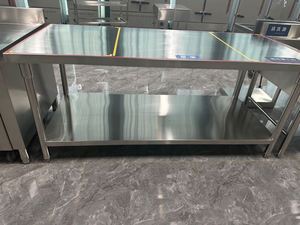 Xiangming Thương Mại Thép Không Gỉ Nhà Bếp Bàn Làm Việc Bàn Ghế Bàn Bằng Gỗ Cho Bánh Mì - Product Image 2