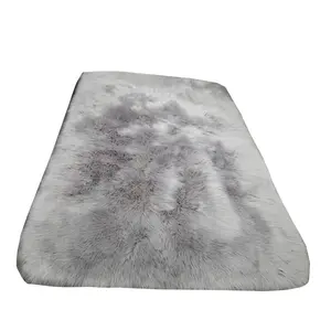 High Quality 100% fake wool shaggy sheep skin faux fur carpets area rugs