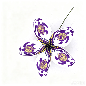 Pique à cheveux en mousse EVA motif <span class=keywords><strong>tortue</strong></span> tribale polynésienne, fleur de frangipanier hawaïenne pour fête de Luau sur la plage - Product Image 5