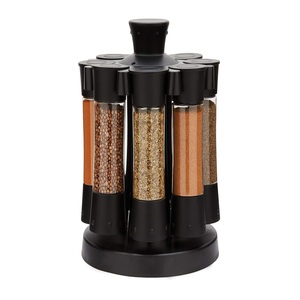 6pcs Stainless Steel Glass Spice Seasoning Bottles Eco-Friendly Portable Large Capacity Modern Design Camping Home Commercial - Product Image 1