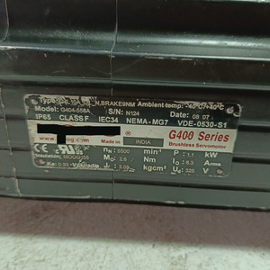 มอเตอร์ G404-556A NEMA-MG7 VDE-0530-S1 1.1KW,2.6Nm รุ่น G404-556A มอเตอร์ G404-556A NEMA-MG7 VDE-0530-S1 1.1KW 2.6Nm รุ่น G404-556A - Product Image 5