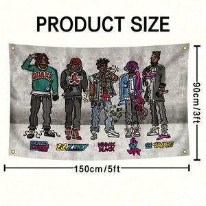 Banderas Personalizadas de Fábrica al por Mayor, 3x5 pies, 90x150 cm, Tela Premium, Colores Vivos, Buena Calidad, Banderas para Fans de Cantantes - Product Image 6