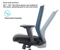 Chaise de bureau ergonomique en maille, style traditionnel, avec soutien lombaire réglable, idéale pour les télétravailleurs - Offre Spéciale