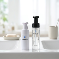 Flacon pompe vide en plastique pour nettoyant visage 120ml/150ml/200ml PET, emballage cosmétique, soins de la peau, gel douche, soins personnels, avec logo