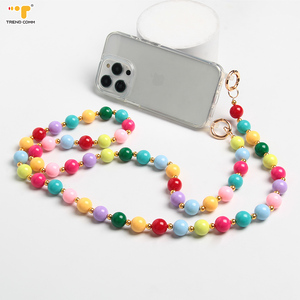 Chaîne de téléphone portable en perles de cristal tendance pour femmes et filles, étui de téléphone portable, sangle Anti-perte, <span class=keywords><strong>cordon</strong></span> de suspension - Product Image 4