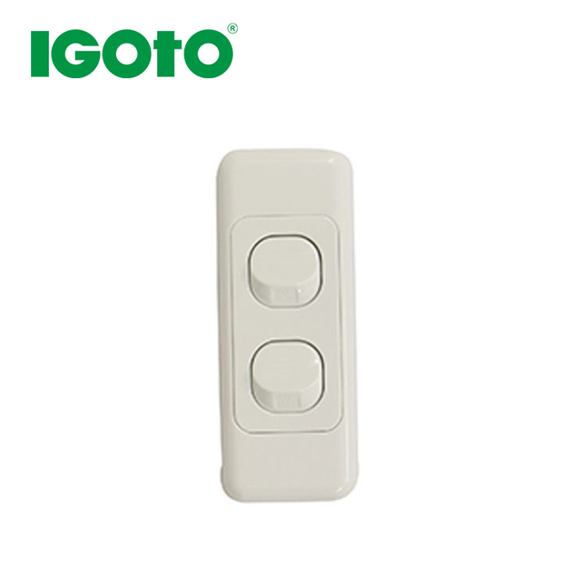 IGOTO Hot Sale Architrave Switch 10A 250V 1 2 3 Gang SAA Approved AU Standard Narrow Electrical Wall Switch