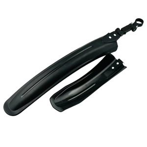 Guardabarros de plástico ajustable para bicicleta de montaña, accesorio de protección negro brillante para ciclismo todoterreno - Product Image 3