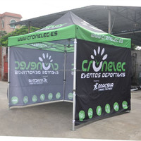 Carpa con dosel impresa vibrante para promociones de ventas al aire libre
