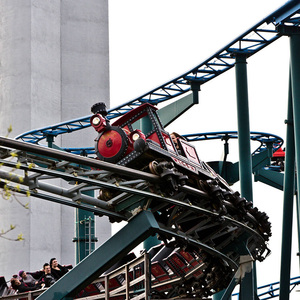 Parque de Atracciones de bajo coste para niños, montaña rusa, fruta, gusano, tren - Product Image 4