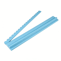 Support de Mahjong Ondulé YUDA Portable et Moderne de 19/20/21 Pouces, Bleu, Style Américain, avec Poussoir à Bord Festonné