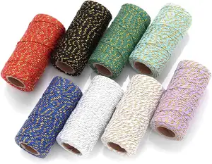 Twist Rope Colored 2mm bakery twine, 100m Assorted Raspberry Sorbet Bakers Cotton Twine, cotton string