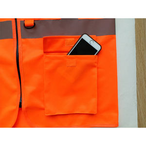 Construcción personalizada de fábrica Hi Vis Clase 2 Chaleco de seguridad 100% Poliéster Chalecos Reflectivos Chaleco de seguridad con bolsillos - Product Image 6