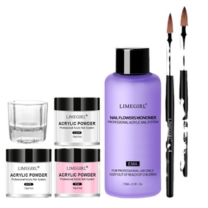 Kit de soin des pieds avec <span class=keywords><strong>gel</strong></span> vernis à ongles et lampe UV, ensemble de poudre acrylique 30 couleurs et liquide, outils de manucure - Product Image 4