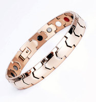 Bracelet magnétique détachable de luxe pour homme en or rose, best-seller, abordable, tendance, énergétique et thérapeutique