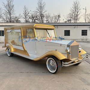 Cercueil électrique à bas prix de l'usine Zhenda, couleur blanc or, Henan - Product Image 6