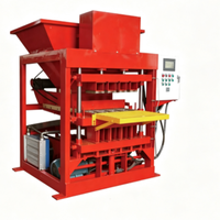 Machine à fabriquer des briques portable QT4 15 avec conception d'installation flexible pour la construction de logements ruraux