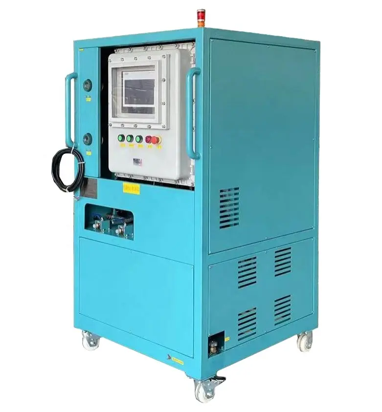 4HP Oil Free R22 R410a Refrigerant Recovery Reclaim Machine Air Cooled Recovery Reclaim Recycling System for AC Repair Line
