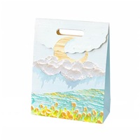 Sacs en papier kraft recyclé imprimés en héliogravure sur mesure, avec ruban, pour emballage de snacks et cadeaux d'anniversaire pour garçons et filles - Vente en gros