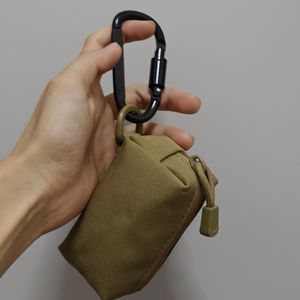 Sac de rangement multifonctionnel pour sports de plein air, pochette à clés, porte-monnaie, pochette tactique en tissu Oxford épais, 15 pouces, noir, unisexe - Product Image 4