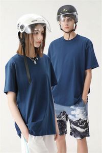 High Quality 100% Cotton Solid Luxury Blank Unisex Eco-Friendly Quick Dry Short Sleeve <b>T</b>-Shirt with Custom Print for Women & Men - Product Image 4