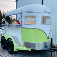 Camion mobile de nourriture de remorque de cheval avec la vente complète de chariot de crème glacée de hot-dog de cuisine de restaurant de concession de café