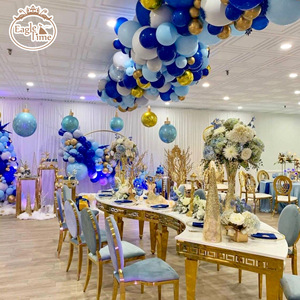 بيع بالجملة من المصنع طاولة زفاف للحفلات بمثلث رومانسي من الفولاذ المقاوم للصدأ مع سطح Mdf - Product Image 6