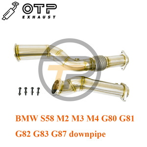 Tuyau d'échappement OTP pour <span class=keywords><strong>BM</strong></span> * S58 M2 M3 M4 G80 G81 G82 G83 G87 tuyau de descente en acier inoxydable SUS304 haute Performance - Product Image 2