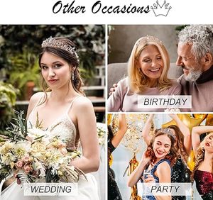 Kit de décoration pour future mariée : Écharpe et couronne de mariée, décorations de fête prénuptiale et enterrement de vie de jeune fille en or rose - Product Image 2