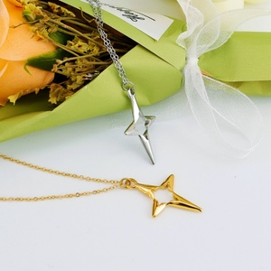 Collar de Estrella de Acero Inoxidable con Acabado Pulido de Alta Calidad, Antideslustre, Personalizado, Venta al por Mayor, Novedad 2024 - Product Image 2