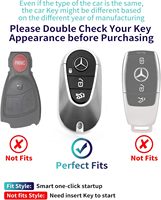 Housse de clé en TPU souple avancée pour Mercedes Benz 2022-2025 E/SL/CLE/GLC/EQE/EQS Classe S