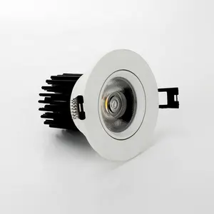 CE SASO FCC Certified 3w 6w 15w 20w 30w 40w ceiling recessed led down light with diecast aluminum lamp housing 140mm