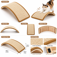 Grattoir pour chat en carton ondulé en gros, durable, tapis à gratter pour chat, jouet interactif pour chat, fabricant OEM ODM