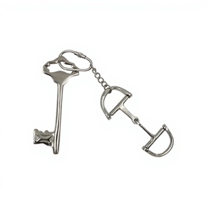 Shinny Poli Cheval Bit Porte-clés Cadeaux Équestres Articles Métal Bit Porte-clés Écologique - Product Image 1