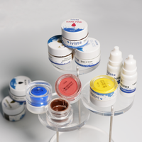 Kit de pâte de glaçure dentaire aux couleurs riches pour zircone, pâte de glaçure de laboratoire dentaire avec liquide diluant, marque privée OEM