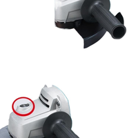Meuleuse d'angle électrique sans fil Sunjoy DIY 125 mm, sans balais, interrupteur à glissière, 800 W, pour polissage et découpe