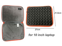 Funda Protectora para Portátil de Espuma de Burbujas, Suave, con Cierre, Absorbente de Impactos, Forro de Terciopelo Ultra Suave para Portátiles y Tablets de 10 y 12 Pulgadas