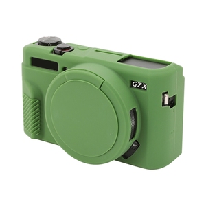 Para <span class=keywords><strong>Canon</strong></span> PowerShot G7 X Mark III / G7X3 Funda protectora de silicona suave con cubierta de lente (negro) - Product Image 2