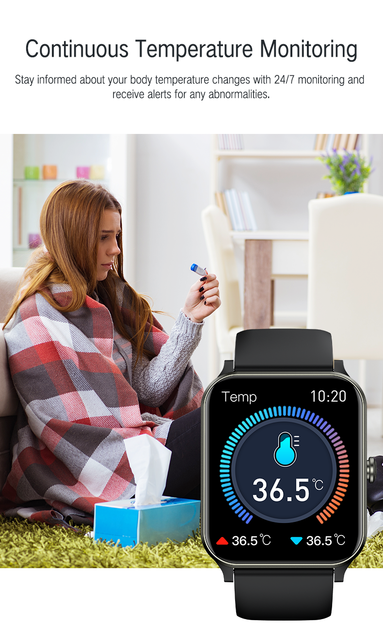 Smart Watch IP68 Waterproof Bluetooth Call 1.83 Inch HD Screen Heart Rate Blood Pressure SpO2 Monitor Fitness Tracker