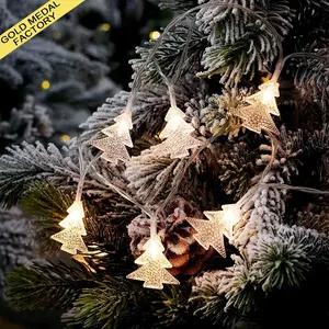クリスマスツリーライトLedストリングフェアリーランプLuzArbol De Navidad Lucesナイトホリデー照明装飾クリスマスツリーライト