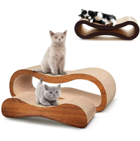 Grand grattoir en carton ondulé pour chat, durable, empêche les dommages aux meubles, convient aux familles multi-chats