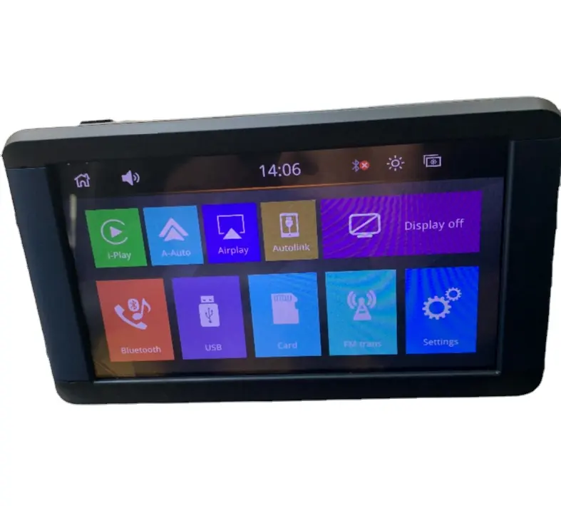 Tragbare Android LED Kopfstütze Auto Monitor Bluetooth Sitz AUTO OEM Universal Power ROHS Farbe Pure TFT Touchscreen 7 Nch Schwarz