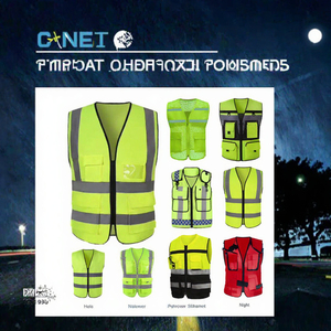 Gilet de sécurité réfléchissant haute visibilité classe 2 imperméable vert pour travaux de construction, travaux routiers et sécurité - Product Image 2