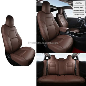 Fundas de Asiento de Coche de Cuero de Lujo, Tamaño Universal, Juego Completo, para <span class=keywords><strong>Rolls</strong></span>-<span class=keywords><strong>Royce</strong></span> Cullinan, Toyota Camry, Tesla - Product Image 1