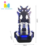 Alta tecnología VR 720 Wingsuit Birdly Flight Simulator Plataforma de movimiento 9d Vr Standing Flying Simulation Aircraft Game Machine
