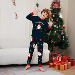 Nuovi Pigiami Familiari Stampati con Babbo Natale per Autunno e Inverno, Stile Casual per Ragazze, Abbigliamento da Casa per <span class=keywords><strong>Madre</strong></span> e Figlia - Product Image 5