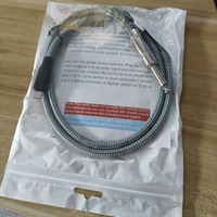 Câble de guitare D2391, longueur 1m (3ft), prise jack mono 6,35mm (1/4") mâle vers prise USB-C mâle