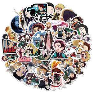 50 autocollants décoratifs en PVC écologique, imperméables, à thème anime et dessins animés, pour collection, décoration de la maison et cahiers pour enfants garçons - Product Image 1