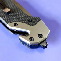 Couteau pliant en acier inoxydable haute dureté, portable, pour le camping et la survie, avec logo personnalisé