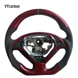 YTcarbon personalizado Volante De Fibra De Carbono Para Infiniti G37 Q60 QX50 Volante Fibra De Carbono