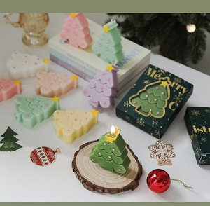 クリスマス香りキャンドルクリスマスツリー型キャンドルデコレーションクリスマスフェスティバルギフトホームリビングルームデコレーションキャンドル - Product Image 6